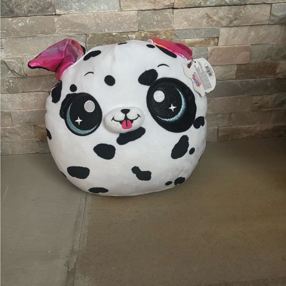 Dalmatian Plush Toy with Pink Ears